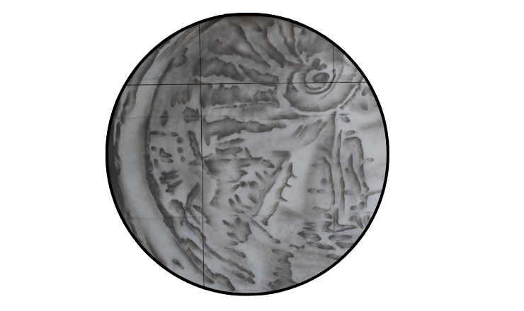 Close-up photo of the Abalone Shell on the Prueter Library Mural