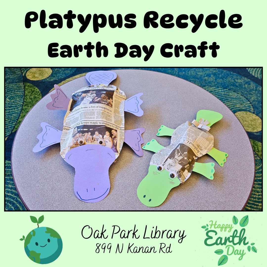 Recycle Earth Day Craft at Oak Park Library