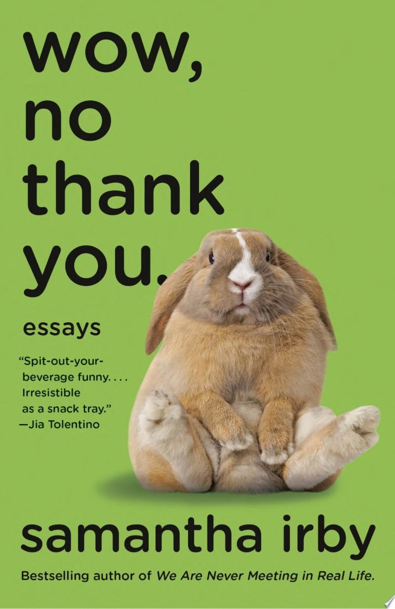 Image for "Wow, No Thank You."