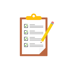 Clipboard with pencil 