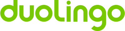 duolingo logo in greeen font