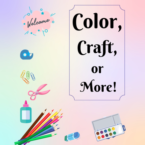 Graphic images of crafting materials - Color, Craft, or More