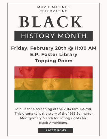 Flyer - Movie Matinee: Black History Month
