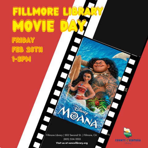 Film reel with characters from Moana