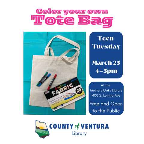 Teen Tuesday Jewelry Making March 11 4-5pm. At the Meiners Oaks Library 400 S. Lomita Ave. Free and Open to the Public. Photo of jewelry making pliers, beads and findings