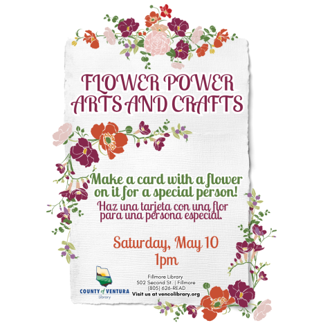 flowers with event details