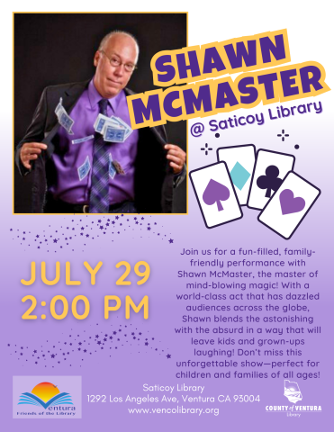 Magician Shawn Mcmaster has cards flying out of his jacket