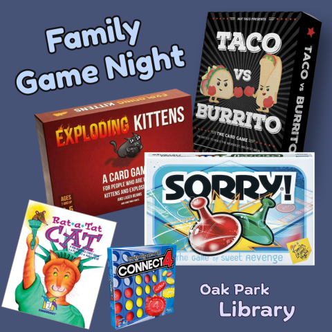 Pictures of various family games to play-Family Game Night