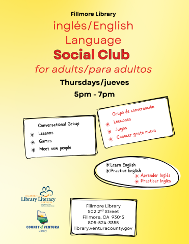 Event details in English and Spanish