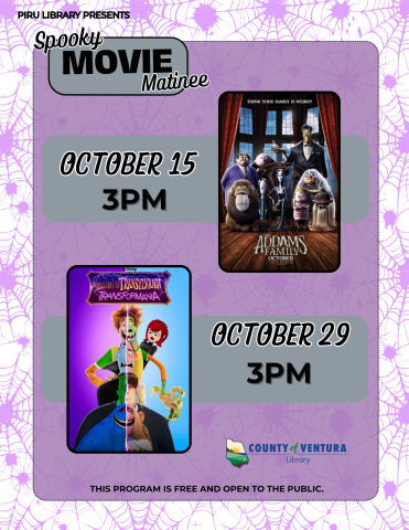 Piru Movie event with Addams Family and Hotel Transylvania: Transformania