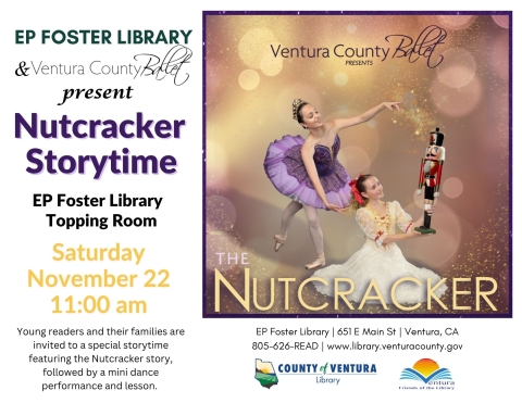 sugar plum fairy dances behind clara holding the nutcracker