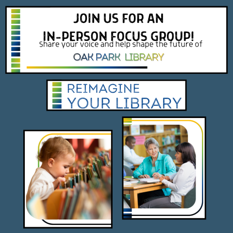 Photo of child / photo of 2 adults - Community Focus Group - Oak Park Libray