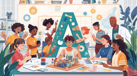 Children create in a STEAM Lab