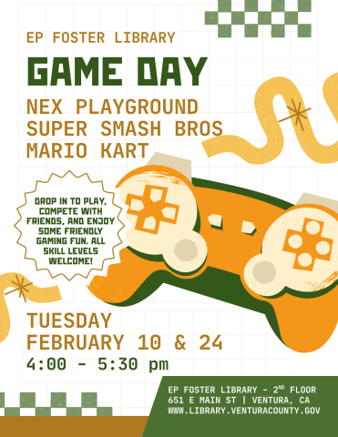 Gaming Controller for Game Day at Foster Library
