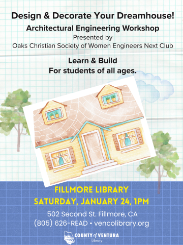 Event information with drawing of a house