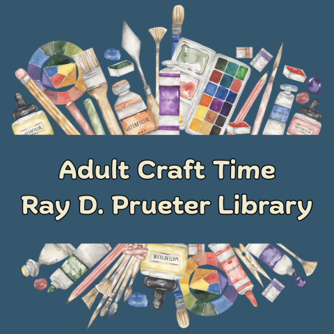 Graphics of art supplies - Ray D Prueter Library