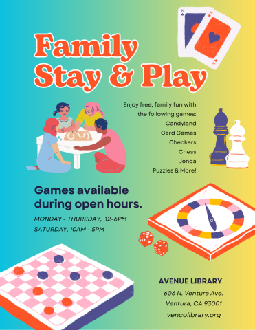 Family Stay and Play during open hours.