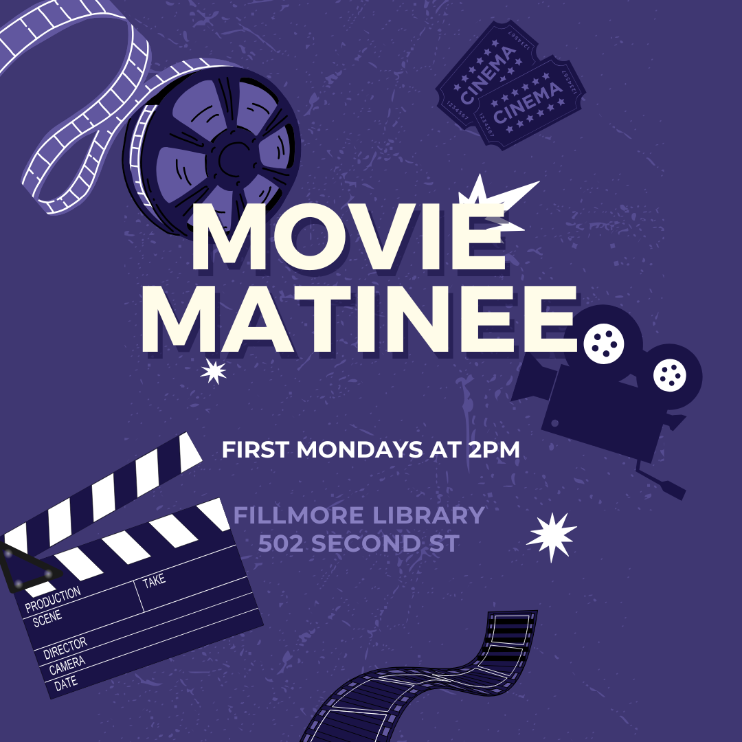movie reels and cameras with event details