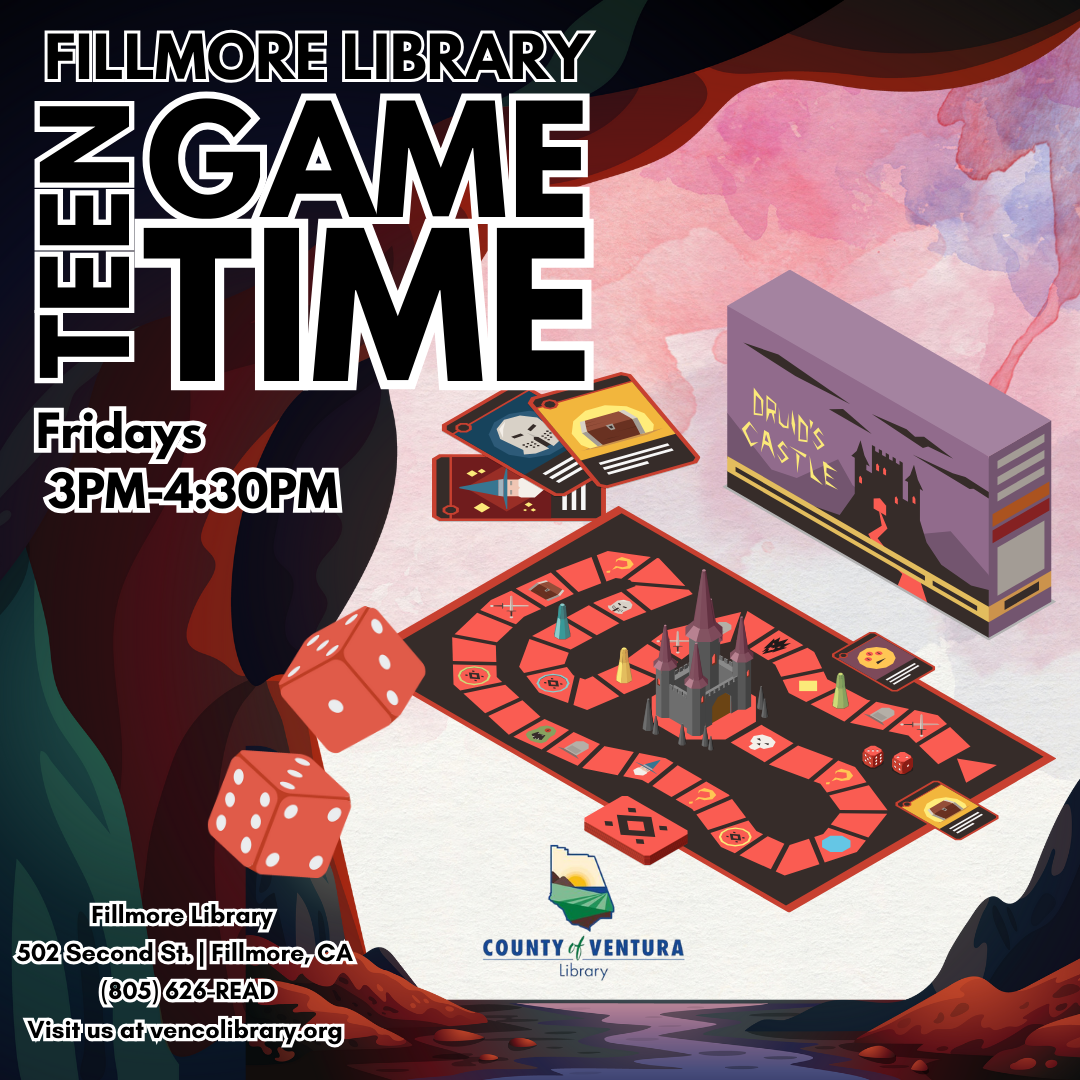board game pieces with event details