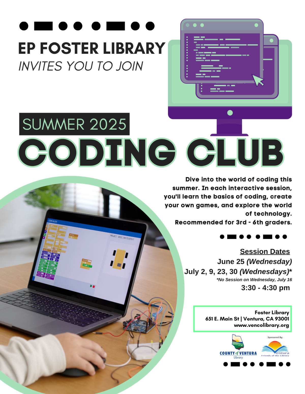 Computer with scratch programming on it
