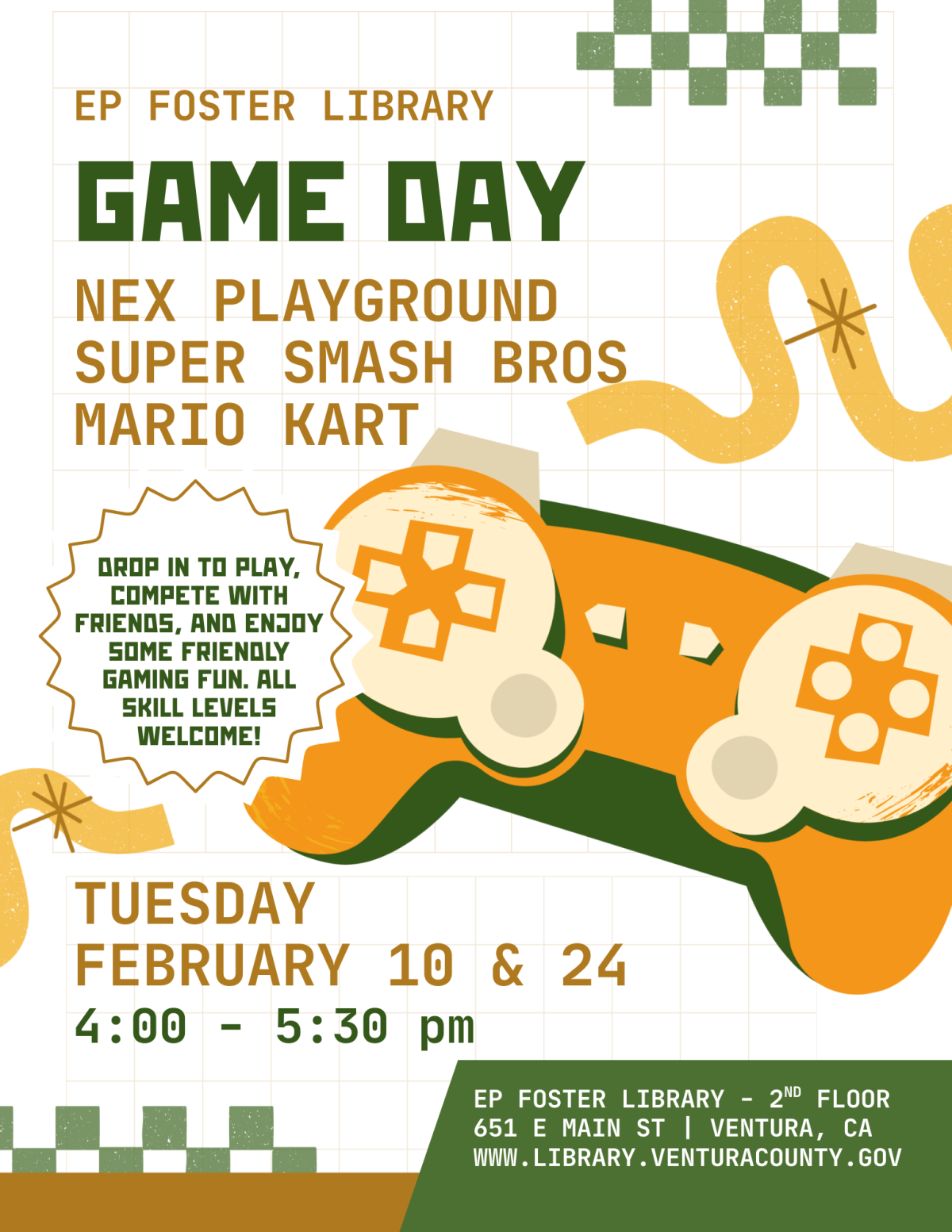 Gaming Controller for Game Day at Foster Library
