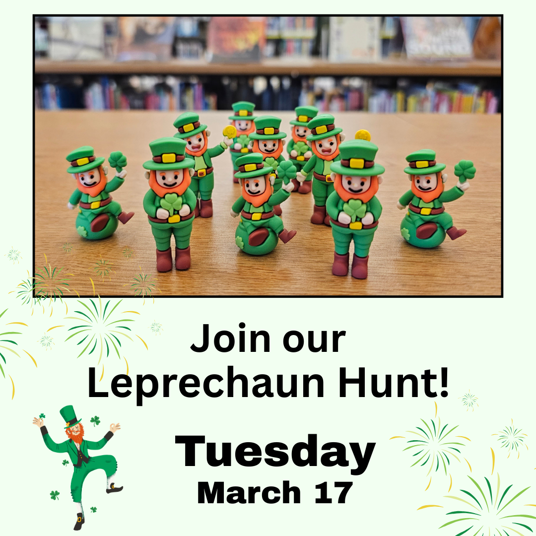 Photo of tiny leprechaun figurines on bookshelf