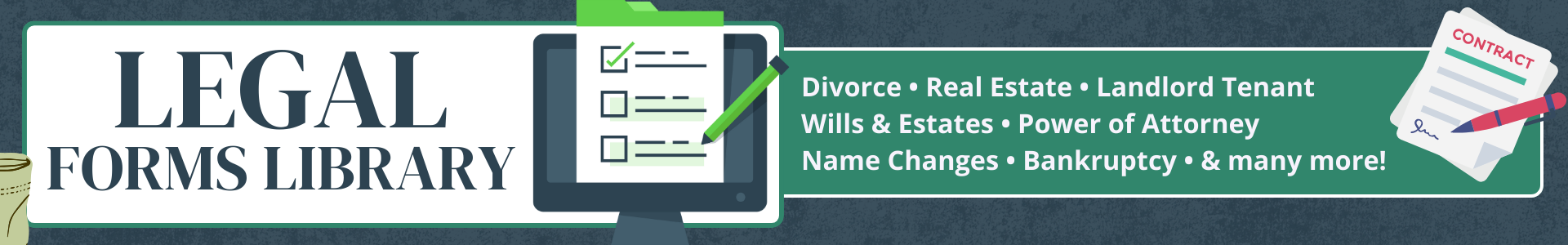 Banner linking to the Legal Forms Library